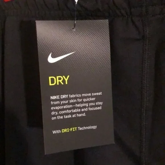 Nike Dri-Fit Men's Elastic Waistband with Drawstring, Front and Back Zip Pockets